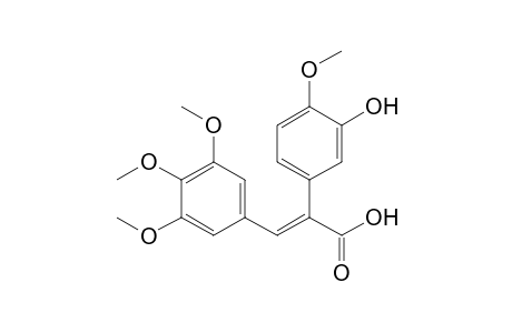 (E)-2-(3'-Hydroxy-4'-methoxyphenyl)-3-(3',4',5'-trimethoxyphenyl)acrylic acid