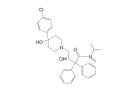 4-(p-CHLOROPHENYL)-alpha,alpha-DIPHENYL-4-HYDROXY-N-ISOPROPYL-N-METHYL-1-PIPERIDINEBUTYRAMIDE, MONOHYDROCHLORIDE