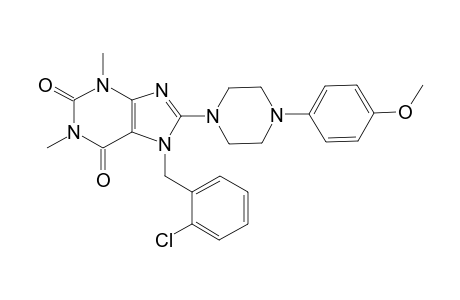 7-(2-chlorobenzyl)-8-[4-(4-methoxyphenyl)-1-piperazinyl]-1,3-dimethyl-3,7-dihydro-1H-purine-2,6-dione