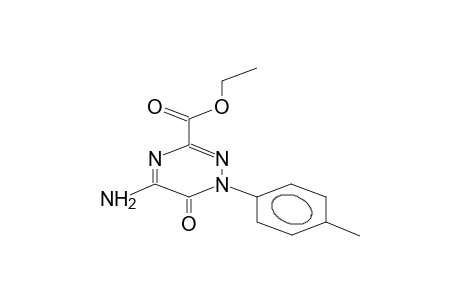 Ethyl 5-amino-6(1H)-oxo-1-p-tolyl-1,2,4-triazine-3-carboxylate