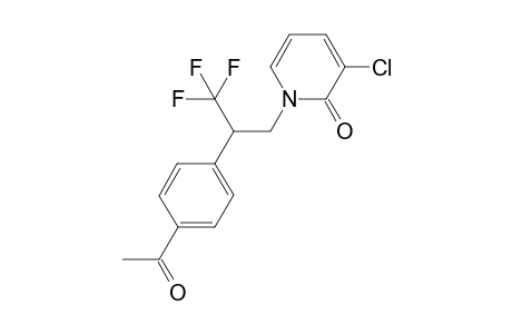 1-(2-(4-Acetylphenyl)-3,3,3-trifluoropropyl)-3-chloropyridin-2(1H)-one