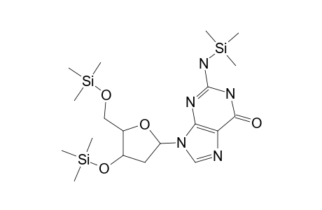 2'-Deoxyguanosine, tris(trimethylsilyl) deriv.