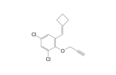 1,5-dichloro-3-(cyclobutylidenemethyl)-2-prop-2-ynoxy-benzene