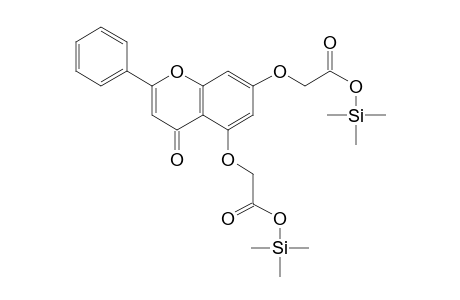 {[5-(Carboxymethoxy)-4-oxo-2-phenyl-4H-chromen-7-yl]oxy}acetic acid, 2tms derivative