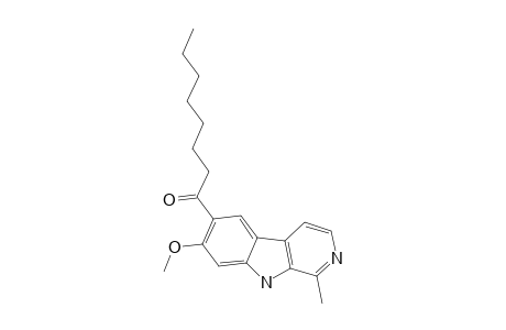 10-CAPRYLOYL-11-METHOXY-3-METHYL-BETA-CARBOLINE