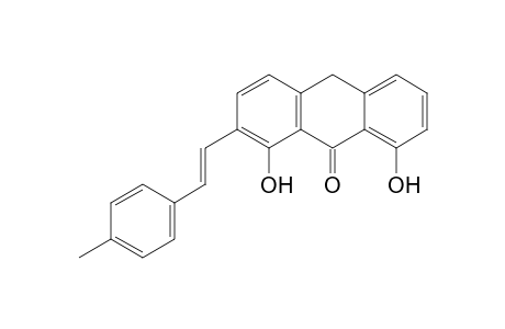 1,8 -diHydroxy-2 -(E) -[2 -(4 -methylphenyl) -ethenyl] -9(10H) -anthracenon