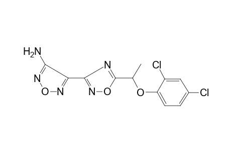 4-[5-[1-(2,4-dichloro-phenoxy)-ethyl]-[1,2,4]oxadiazol-3-yl]-furazan-3-ylamine