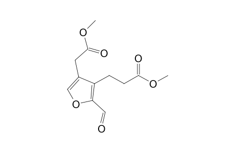 3-[2-formyl-4-(2-keto-2-methoxy-ethyl)-3-furyl]propionic acid methyl ester