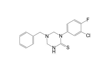 5-benzyl-1-(3-chloro-4-fluorophenyl)tetrahydro-1,3,5-triazine-2(1H)-thione