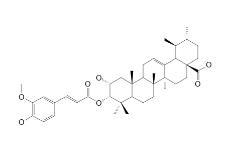 3-ALPHA-TRANS-FERULOYLOXY-2-ALPHA-HYDROXY-URS-12-EN-28-OIC-ACID