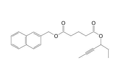 Glutaric acid, hex-4-yn-3-yl (2-naphthyl)methyl ester