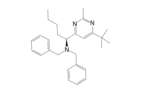 N,N-Dibenzyl-(S)-1-(6-tert-butyl-2-methyl-4-pyrimidinyl)-1-pentanamine