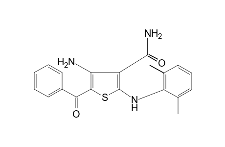 4-amino-5-benzoyl-2-(2,6-xylidino)-3-thiophenecarboxamide