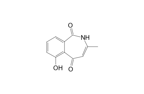 6-Hydoxy-9-methyl-2,7H-benzazepin-2,7-dione