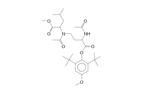 2-[[3-acetamido-4-(2,6-ditert-butyl-4-methoxy-phenoxy)-4-keto-butyl]-acetyl-amino]-4-methyl-valeric acid methyl ester