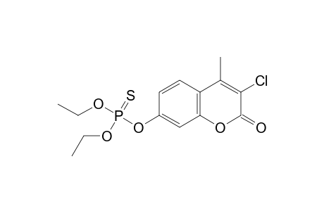 3-chloro-7-hydroxy-4-methylcoumarin, O-ester with O,O-diethylphosphorothioate