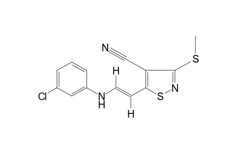 trans-5-[2-(m-CHLOROANILINO)VINYL]-3-(METHYLTHIO)-4-ISOTHIAZOLECARBONITRILE