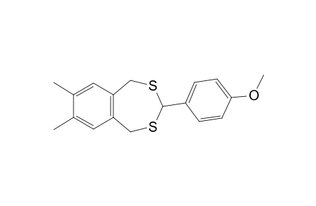 3-(4-Methoxyphenyl)-7,8-dimethyl-1,5-dihydro-2,4-benzodithiepine