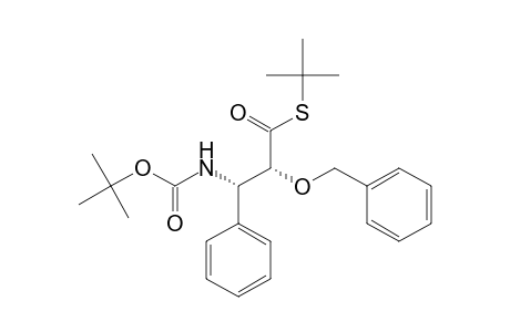 S-tert-Butyl (2R,3S)-3-tert-butoxycarbonylamino-2-benzyloxy-3-phenylpropanethioate