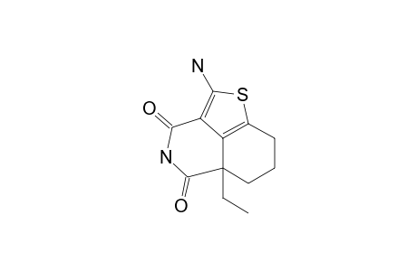 2-Amino-5a-ethyl-3,4,5a,6,7,8a-hexahydro-5H-thieno[4,3,2-d,e]isoquinoline-3,5-dione