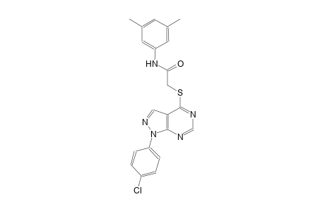 2-{[1-(4-chlorophenyl)-1H-pyrazolo[3,4-d]pyrimidin-4-yl]sulfanyl}-N-(3,5-dimethylphenyl)acetamide