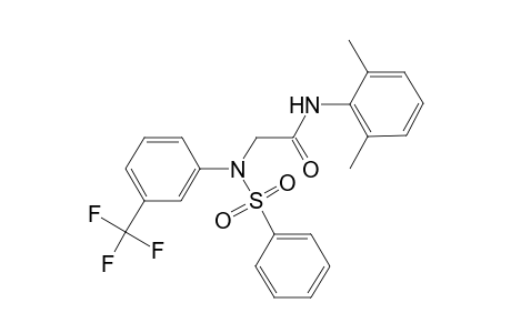 2-[N-(benzenesulfonyl)-3-(trifluoromethyl)anilino]-N-(2,6-dimethylphenyl)acetamide