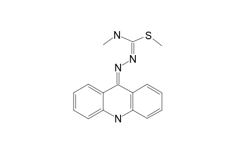 S-METHYL-1-(9,10-DIHYDROACRIDIN-9-YLIDENE)-4-METHYL-ISOTHIOSEMICARBAZIDE;MAJOR-ISOMER