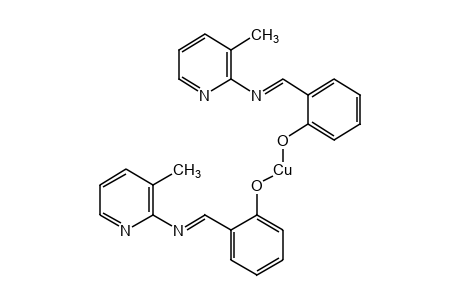 BIS{o-[N-(3-METHYL-2-PYRIDYL)FORMIMIDOYL]PHENOLATO}COPPER