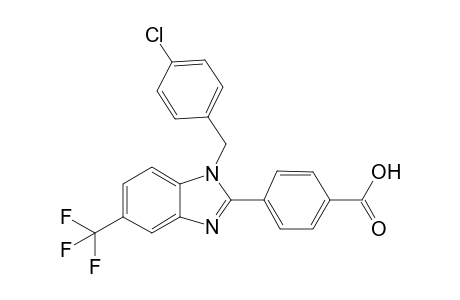 1-(p-Chlorobenzyl)-5-(trifluoromethyl)-1H-benzimidazole-2-(para - benzoic) Acid