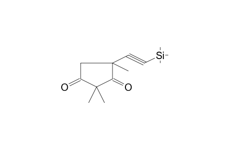 2,2,4-Trimethyl-4-trimethylsilylethynylcyclopentane-1,3-dione