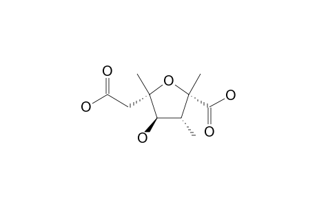 (2S,3R,4R,5S)-5-(carboxymethyl)-4-hydroxy-2,3,5-trimethyloxolane-2-carboxylic acid