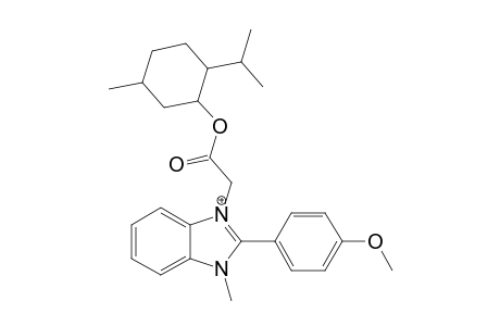 (2-isopropyl-5-methyl-cyclohexyl) 2-[2-(4-methoxyphenyl)-3-methyl-benzimidazol-3-ium-1-yl]acetate