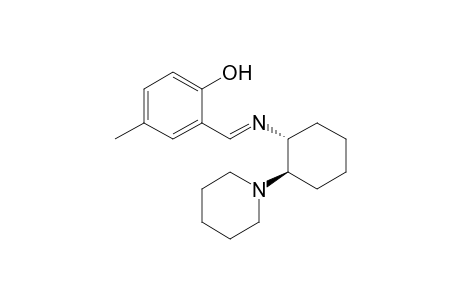 4-Methyl-2-({[(1R,2R)-2-(piperidin-1-yl)cyclohexyl]imino}methyl)phenol
