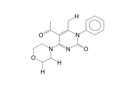 5-acetyl-6-methyl-4-(4-morpholinyl)-1-phenyl-2(1H)-pyrimidinone