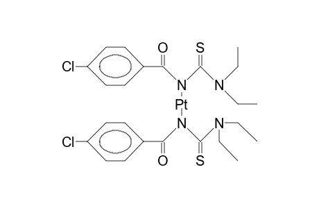 cis-Bis(N-<4-chloro-benzoyl>-N',N'-diethyl-thiourea)-platinum(ii) complex