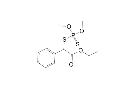 Benzeneacetic acid, .alpha.-[(dimethoxyphosphinothioyl)thio]-, ethyl ester