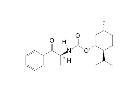 N-((-)-(1R)-menthoxycarbonyl)cathinone