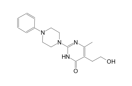 4(3H)-pyrimidinone, 5-(2-hydroxyethyl)-6-methyl-2-(4-phenyl-1-piperazinyl)-