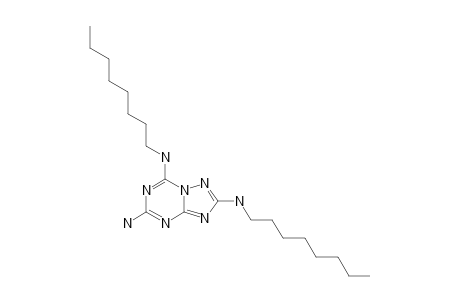 5-AMINO-2,7-BIS-(N-OCTYLAMINO)-1,2,4-TRIAZOLO-[1,5-A]-[1,3,5]-TRIAZINE