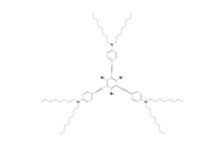 1,3,5-TRIBROMO-2,4,6-TRIS-[PARA-(N,N-DI-N-OCTYLAMINO)-PHENYLETHYNYL]-BENZENE