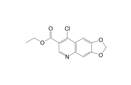 8-chloro-1,3-dioxolo[4,5-g]quinoline-7-carboxylic acid, ethyl ester