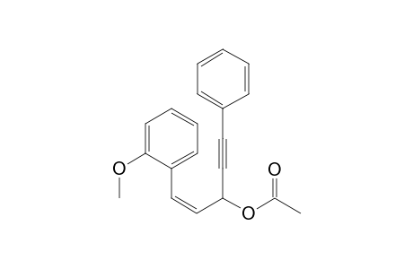 (Z)-1-(2-methoxyphenyl)-5-phenylpent-1-en-4-yn-3-yl acetate