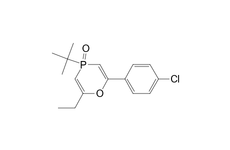 4H-1,4-Oxaphosphorin, 2-(4-chlorophenyl)-4-(1,1-dimethylethyl)-6-ethyl-, 4-oxide