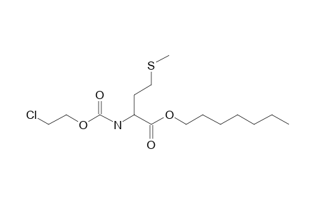 L-Methionine, N-(2-chloroethoxycarbonyl)-, heptyl ester