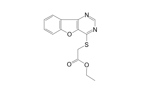 Ethyl ([1]benzofuro[3,2-d]pyrimidin-4-ylsulfanyl)acetate