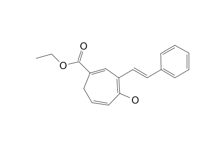 Ethyl 4-hydroxy-3-(2-phenyl-1-ethenyl)cyclohepta-1,3,5-triene-1-carboxylate