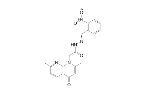 N'-(2-Nitrobenzylidene)-2-(2,7-dimethyl-4-oxo-1,8-naphthyridin-1(4H)-yl)acetohydrazide