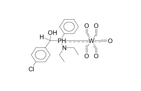 (ALPHA-HYDROXY-4-CHLOROBENZYL)PHENYL(DIETHYLAMINO)PHOSPHINE-PENTACARBONYLTUNGSTEN COMPLEX