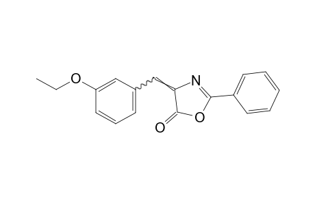 4-(m-ethoxybenzylidene)-2-phenyl-2-oxazolin-5-one