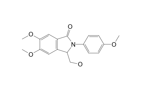 3-(hydroxymethyl)-5,6-dimethoxy-2-(4-methoxyphenyl)-3H-isoindol-1-one